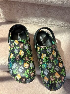Kids Green Minecraft Clog Shoes